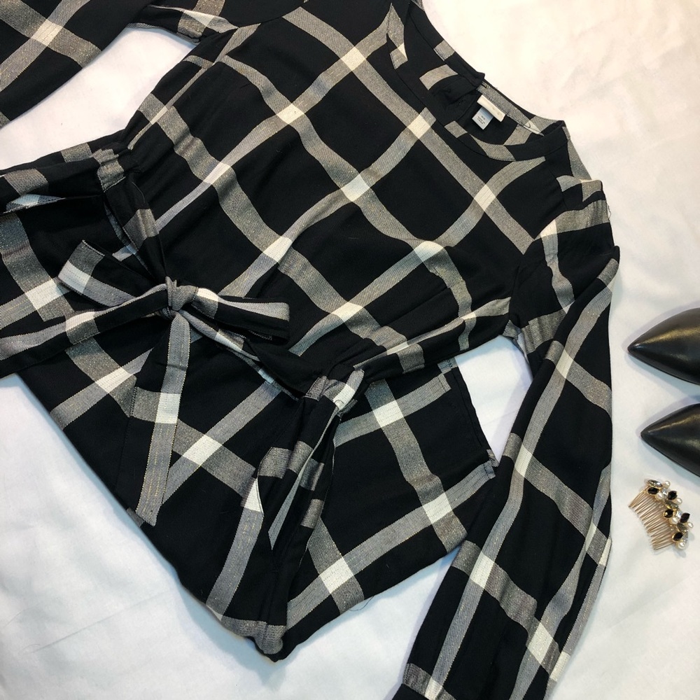 Plaid Dress with Pockets - Size XS
